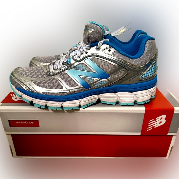 NIB NB Narrow New Balance Stability 860v5 Running Shoes Sz8AA Aqua/Teal/Turqoise - Picture 2 of 5